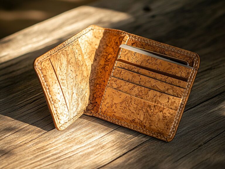 Eco-Friendly Wallet Made from Natural Cork