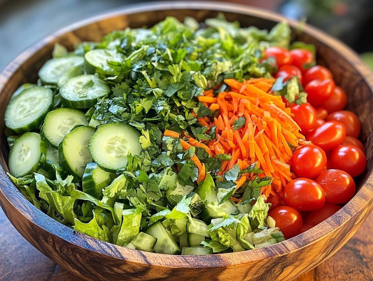 Key Ingredients for Raw Vegan Salads