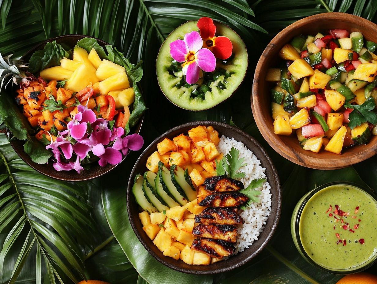 Tropical Twists on Vegan Staples