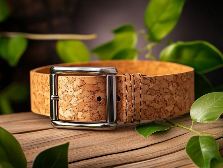 Eco-Friendly Cork Belt with a Stylish and Sustainable Twist