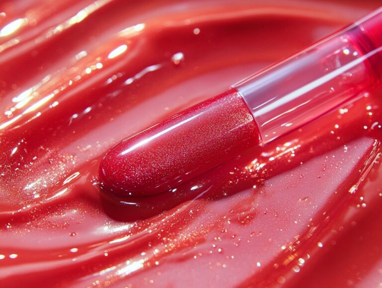 Shiny and Hydrating Lip Gloss with Vegan Ingredients