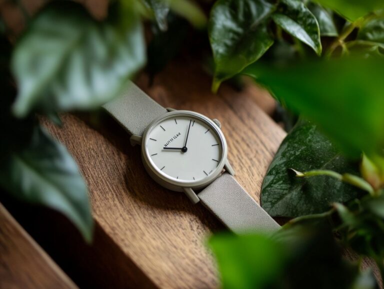 Minimalist Vegan Watch Crafted with Eco-Conscious Materials