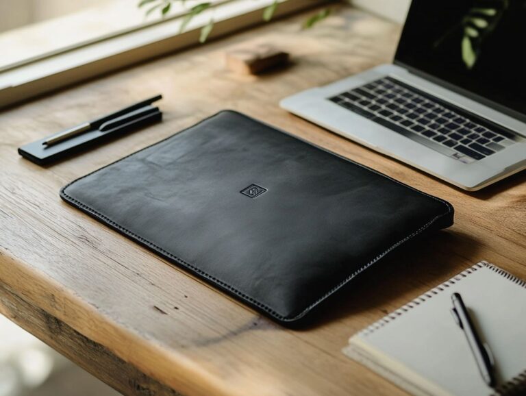 Sleek Vegan Leather Laptop Sleeve for Stylish Protection