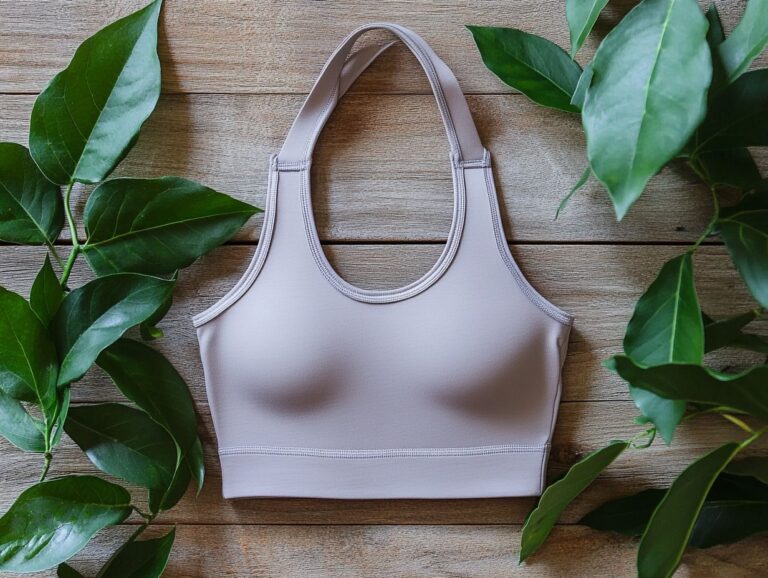 Organic Cotton Sports Bra for a Comfortable Fit