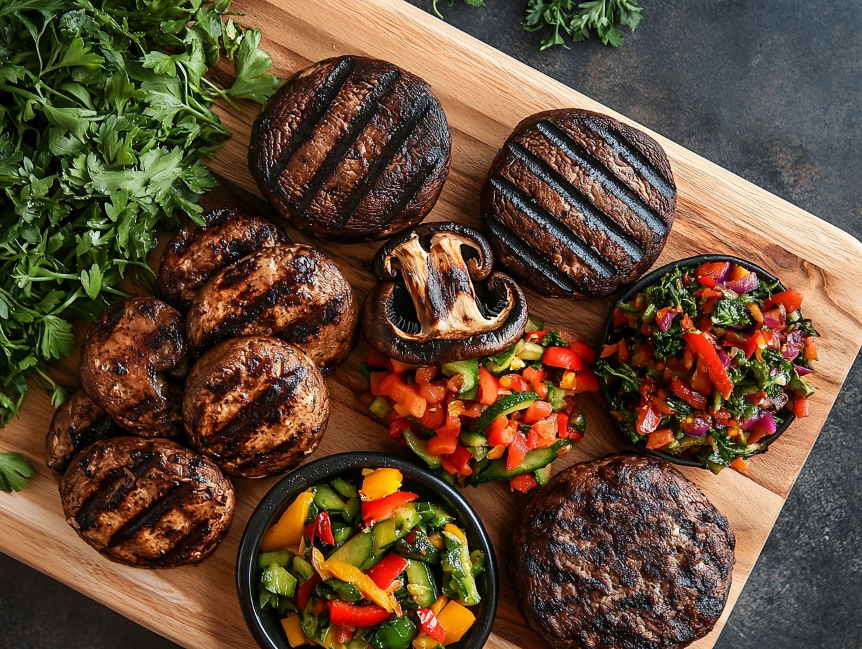 Savory Portobello Mushroom Burger